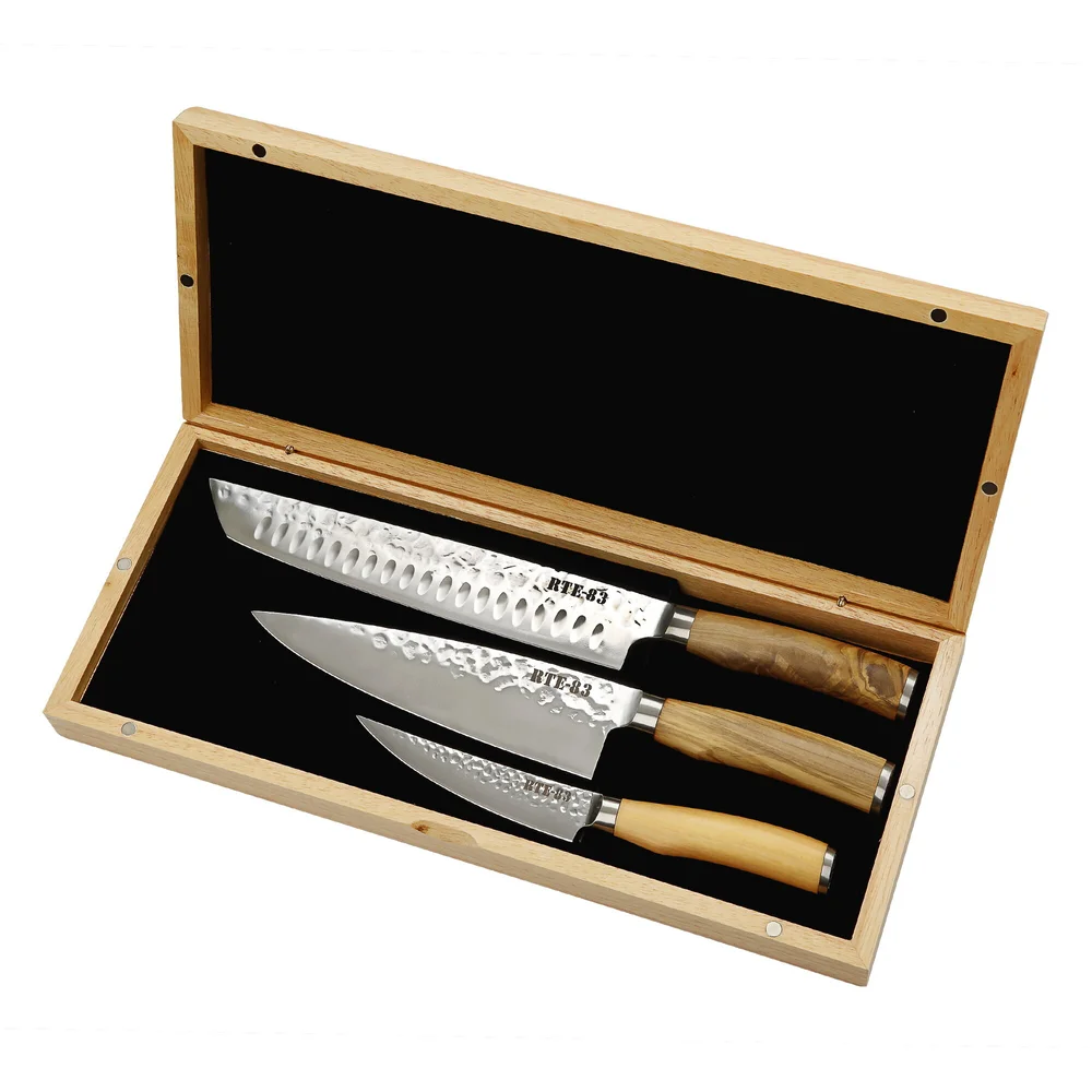 Classic 3 Knife Starter Set - Italian Olive Wood — Route83 Knives